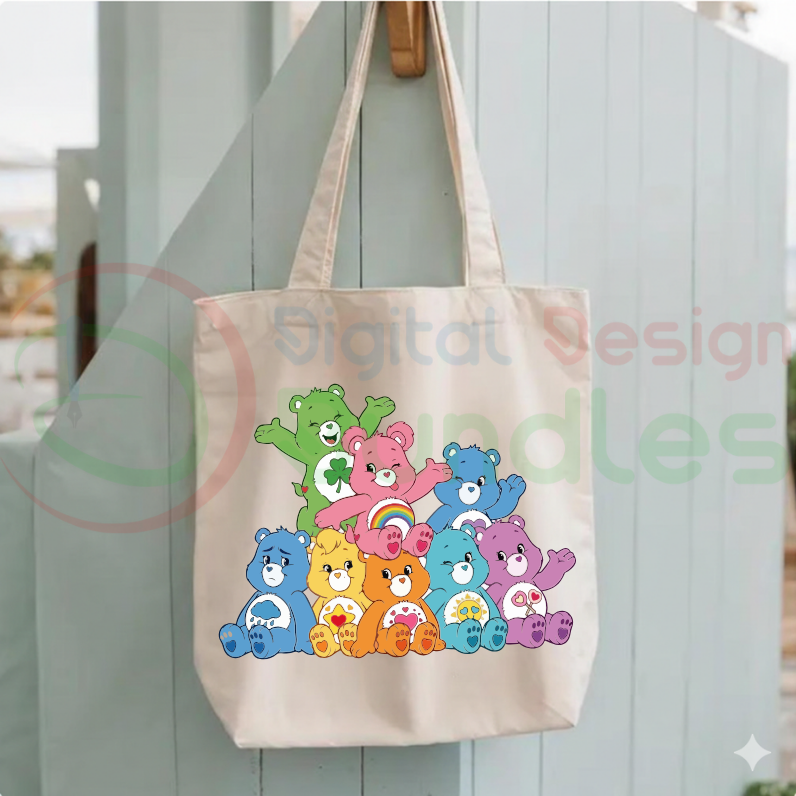 Cute Pastel Rainbow Bear SVG Bundle