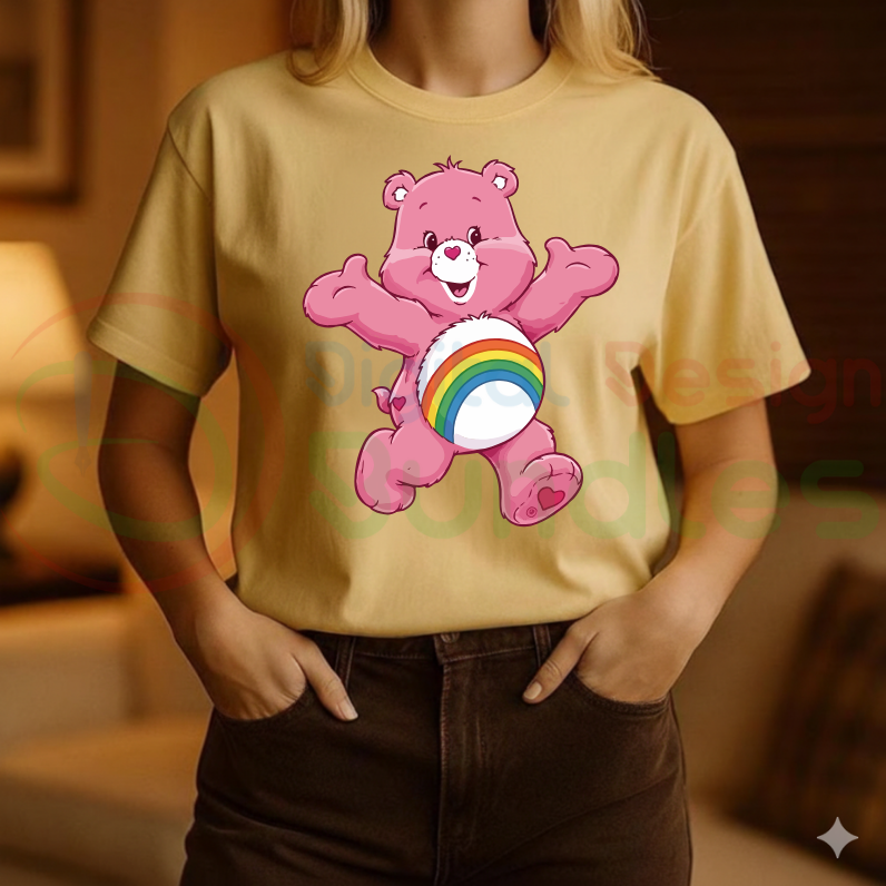 Cute Pastel Rainbow Bear SVG Bundle