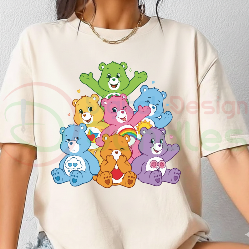 Cute Pastel Rainbow Bear SVG Bundle