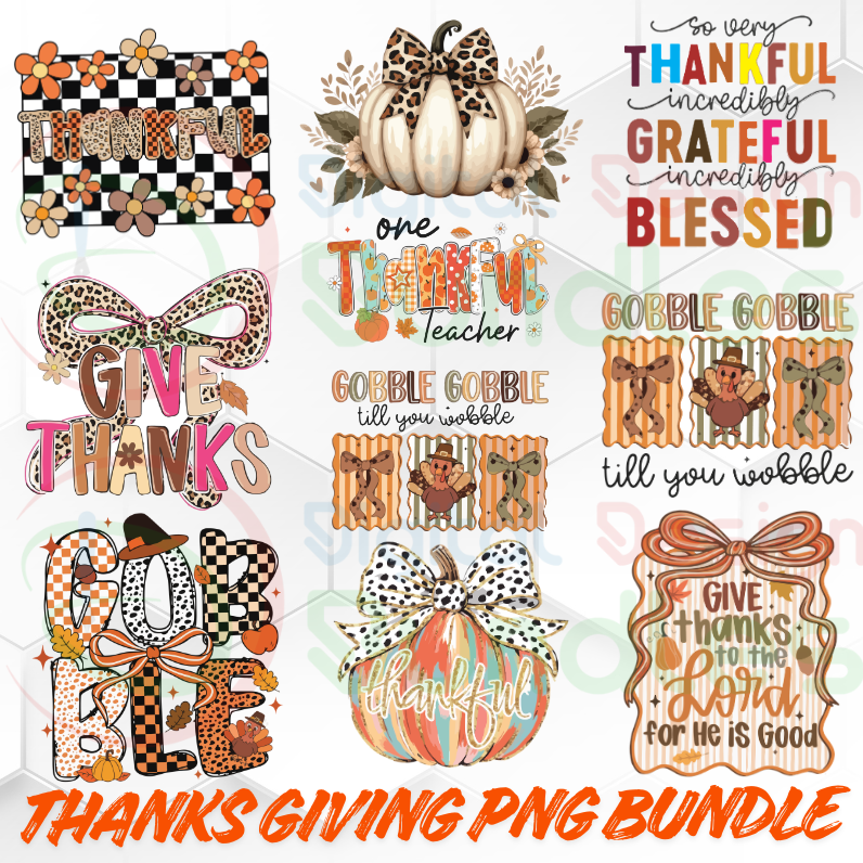 Happy Thanksgiving Clipart Bundle