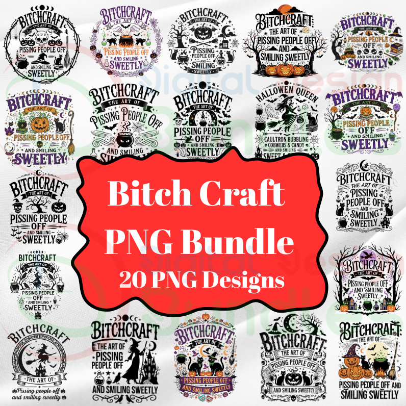 Bitch craft Funny Halloween PNG