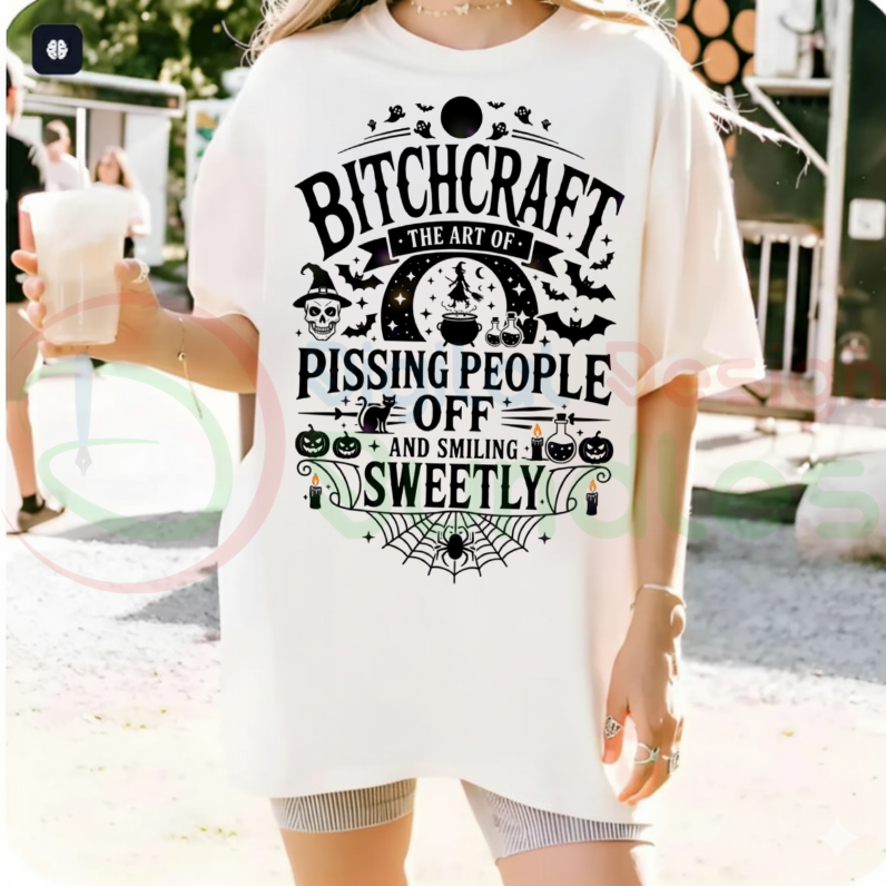 Bitch craft Funny Halloween PNG