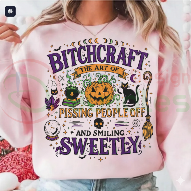 Bitch craft Funny Halloween PNG