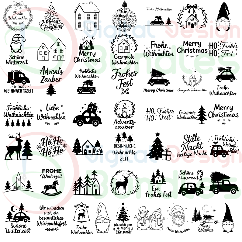 German Christmas SVG