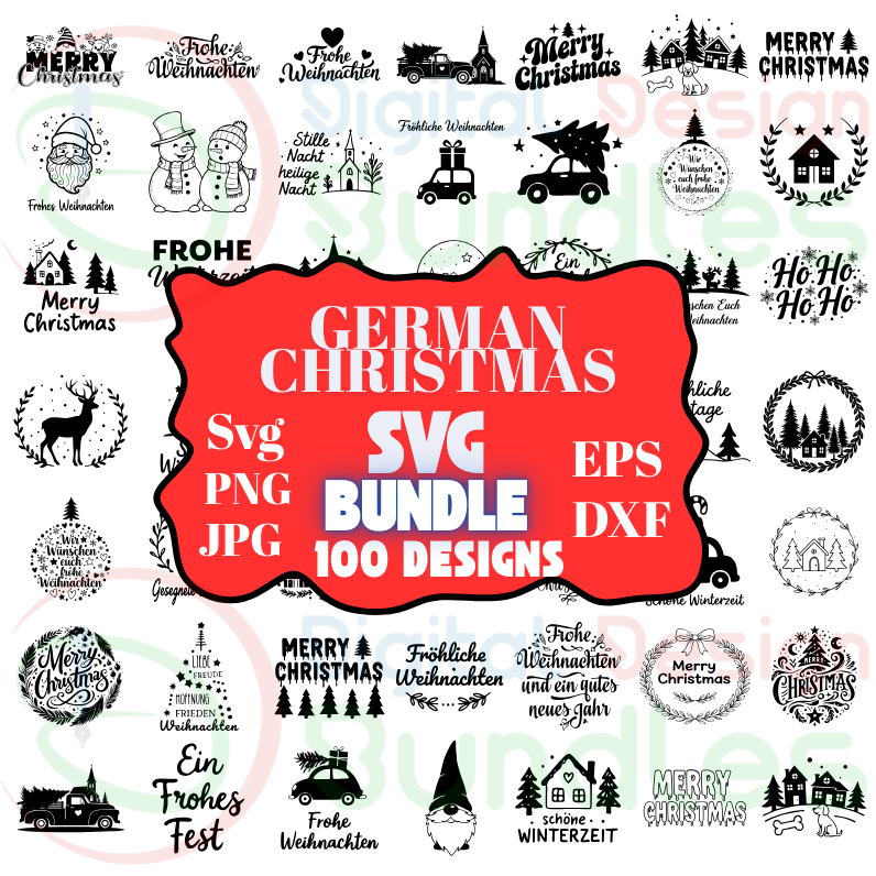 German Christmas SVG