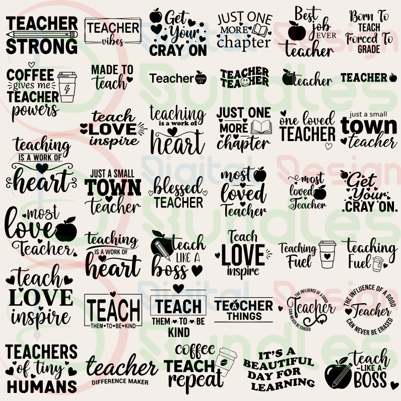 Teacher Svg Bundle