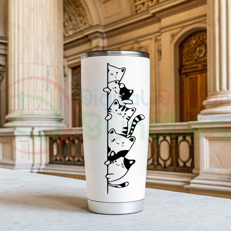 Kawaii Cat Cartoon SVG Bundle