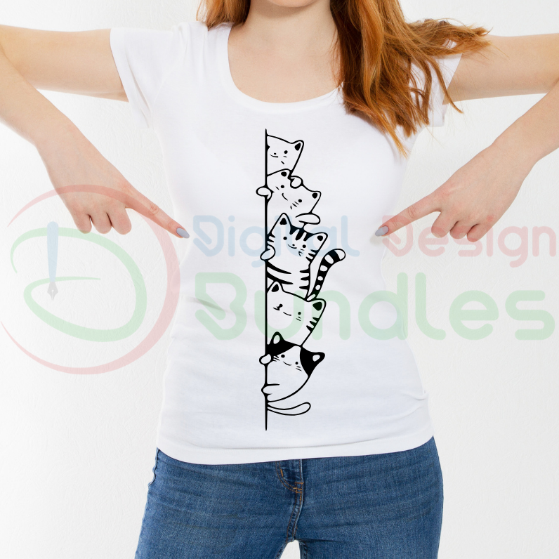 Kawaii Cat Cartoon SVG Bundle