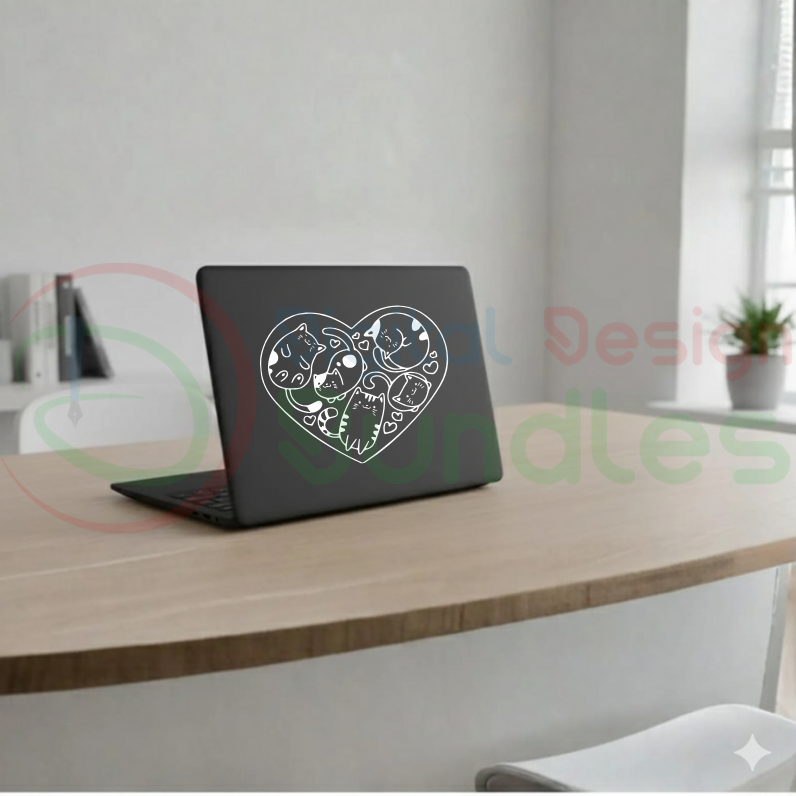 Kawaii Cat Cartoon SVG Bundle