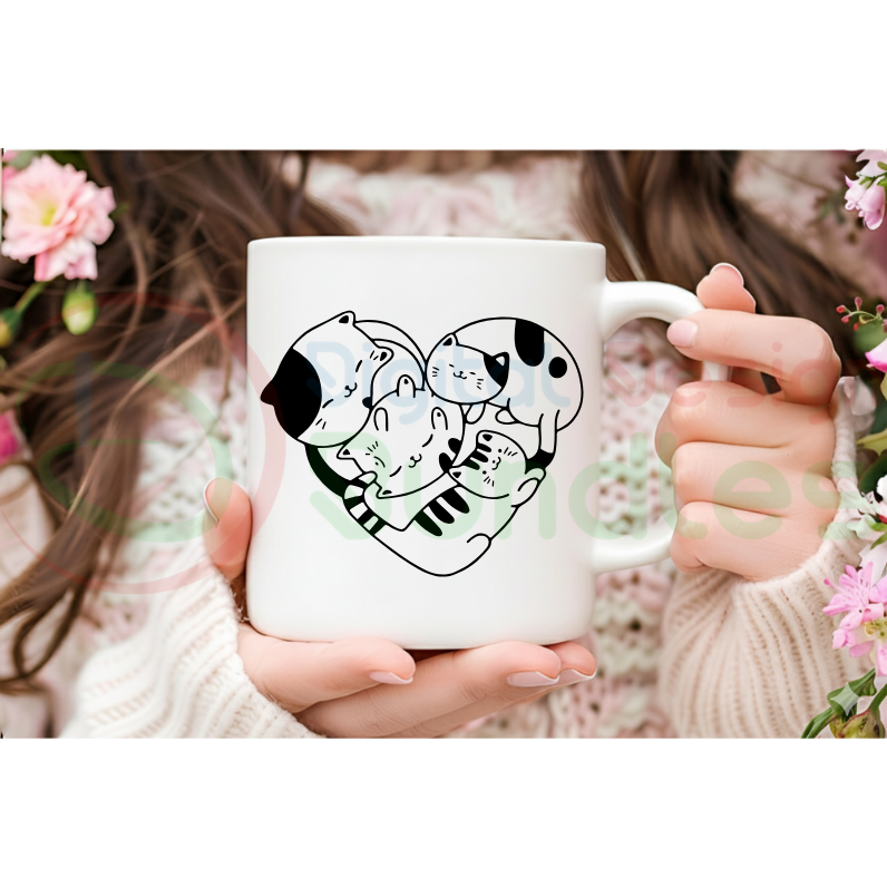 Kawaii Cat Cartoon SVG Bundle