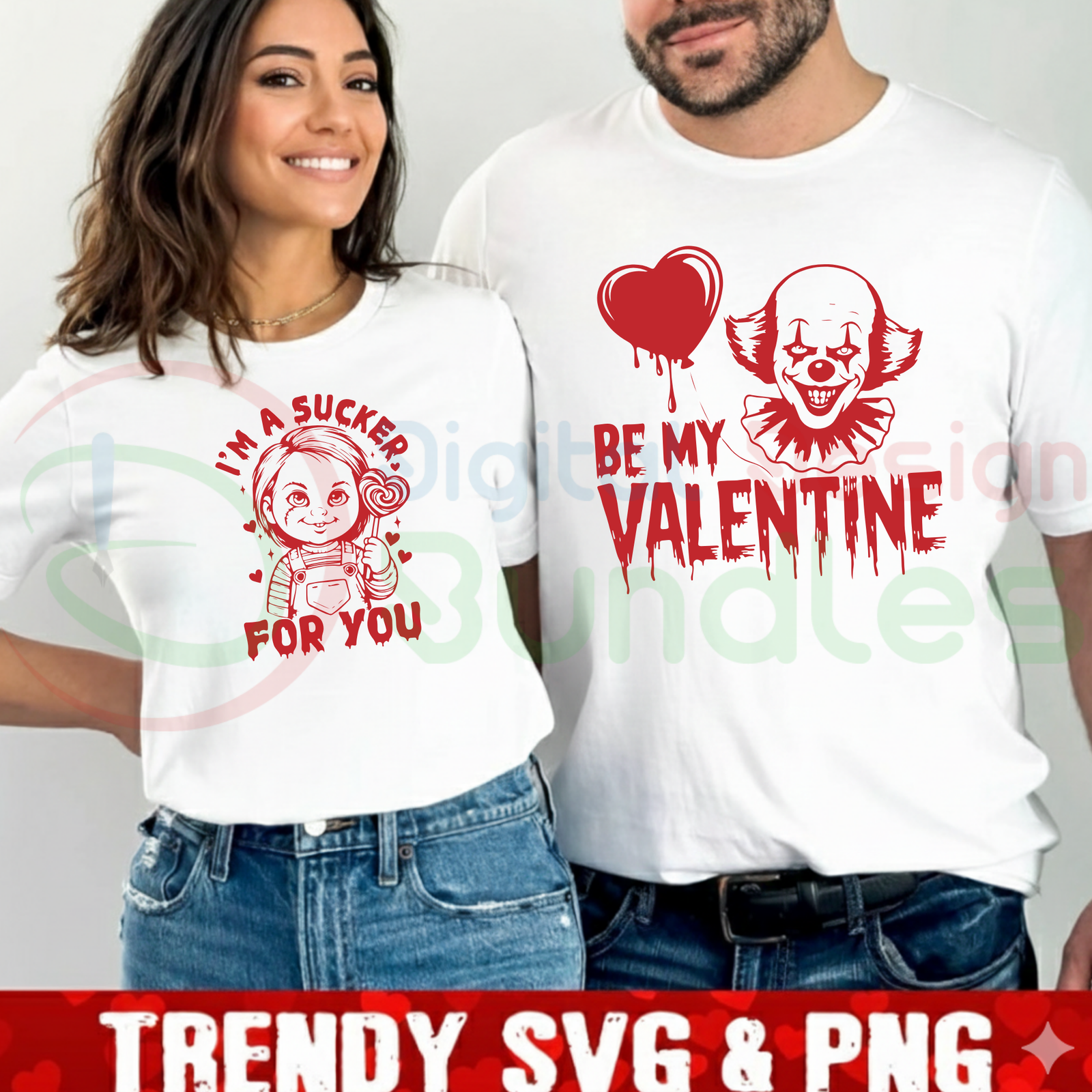 Funny Horror Valentines SVG Bundle