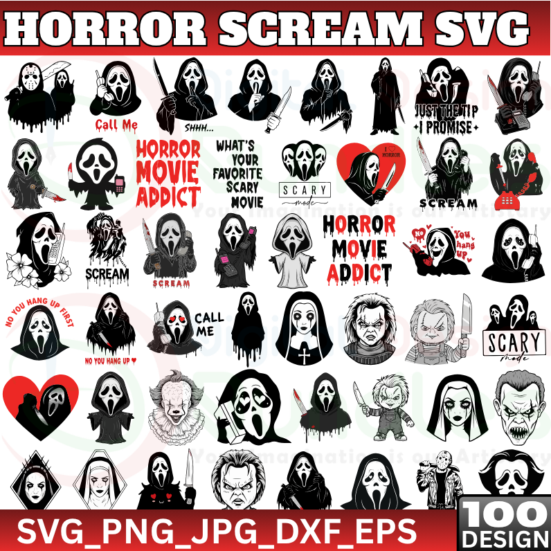 Horror Scream SVG