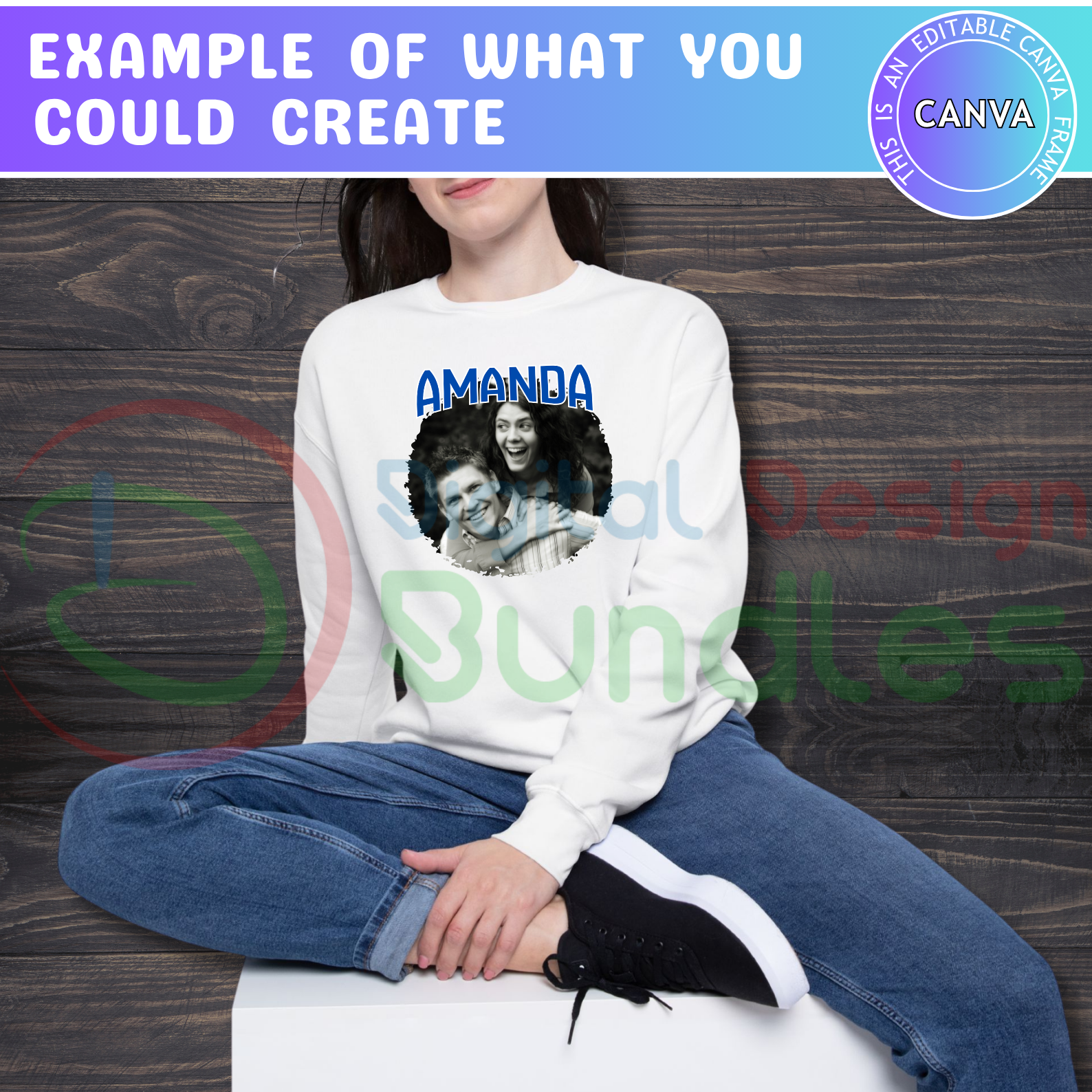 Custom Bootleg Editable Canva Frame Template