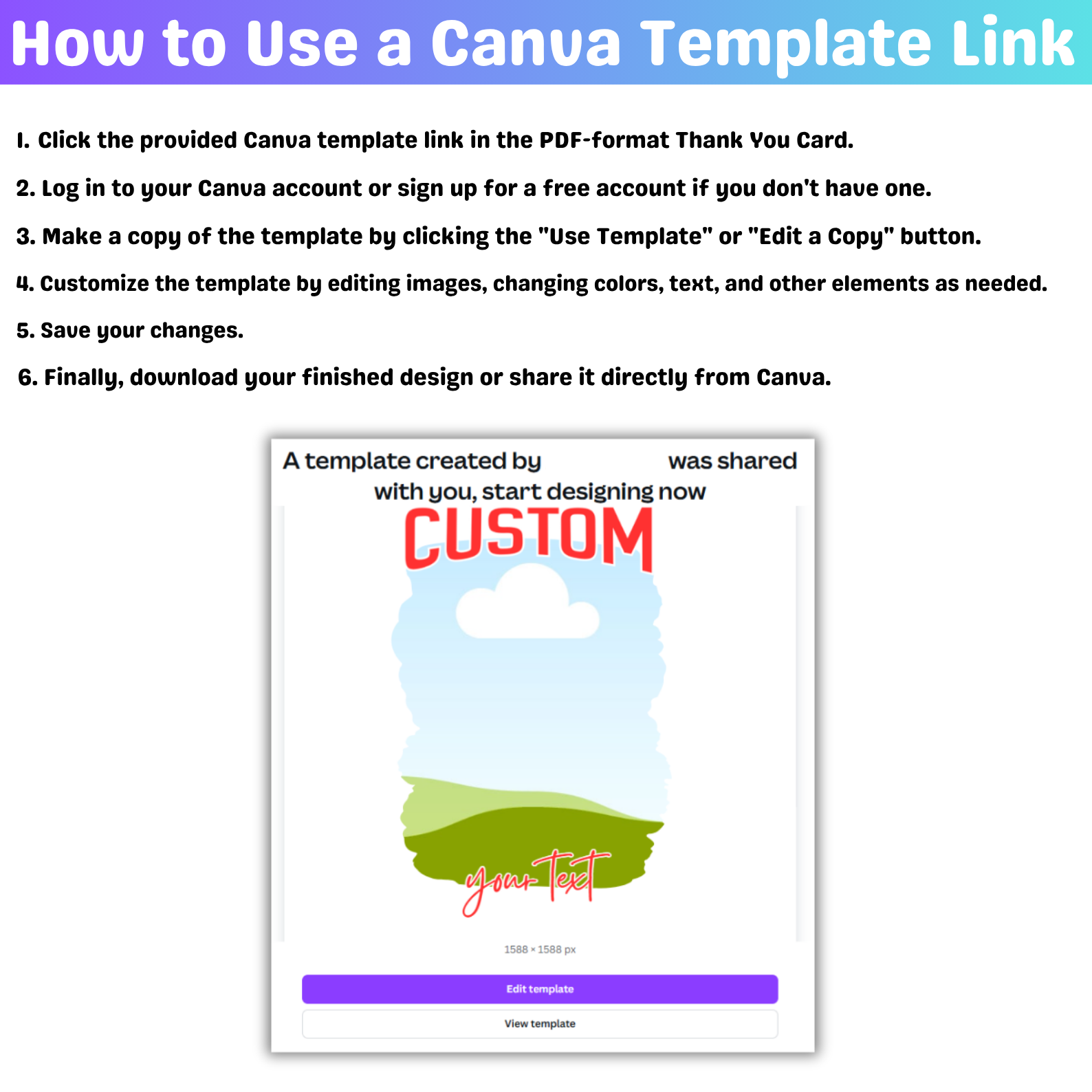 Custom Bootleg Editable Canva Frame Template