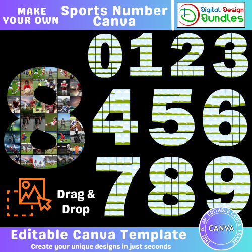 Sports Number Canva