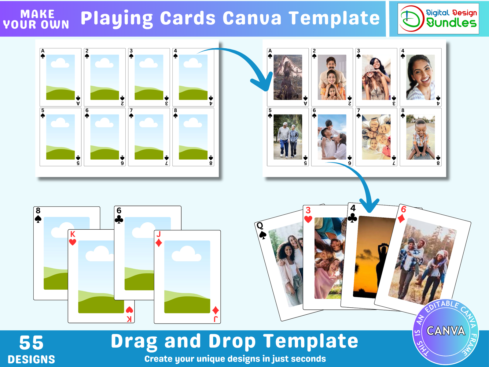 Playing Cards Canva Template