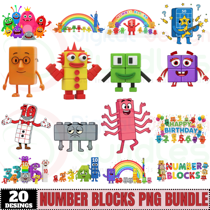 Numbers Png bundle for cricut PNG
